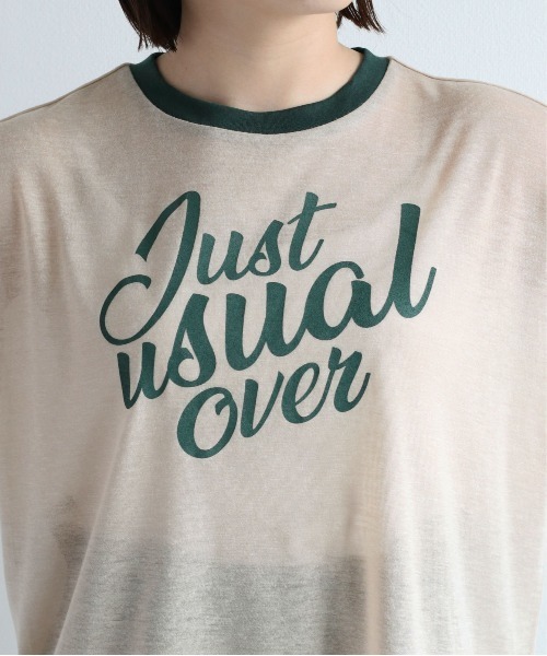 cepo（セポ）の「シアーリンガーロゴＴシャツ（Tシャツ/カットソー・レディース・オフホワイト/ベージュ・FREE）」の20枚目の写真