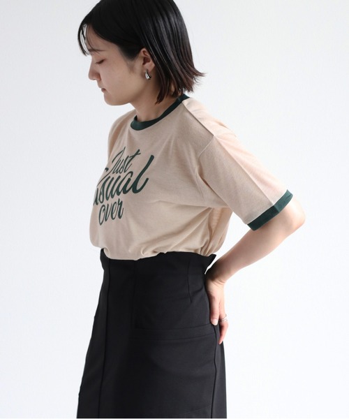 cepo（セポ）の「シアーリンガーロゴＴシャツ（Tシャツ/カットソー・レディース・オフホワイト/ベージュ・FREE）」の13枚目の写真