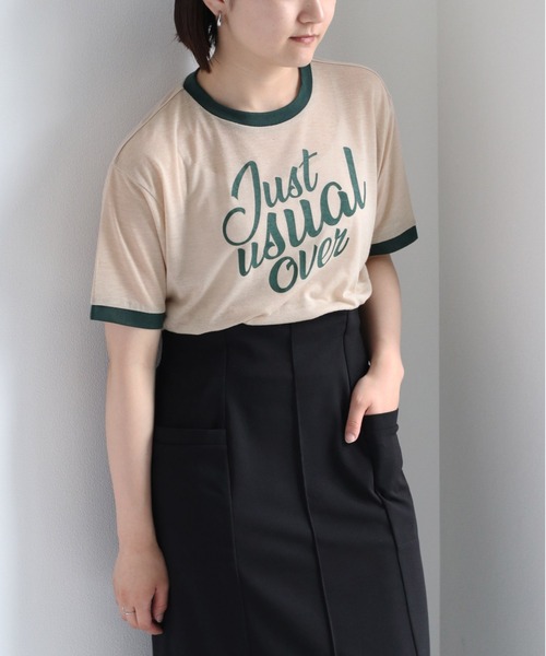 cepo（セポ）の「シアーリンガーロゴＴシャツ（Tシャツ/カットソー・レディース・オフホワイト/ベージュ・FREE）」の12枚目の写真