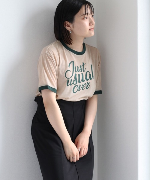 cepo（セポ）の「シアーリンガーロゴＴシャツ（Tシャツ/カットソー・レディース・オフホワイト/ベージュ・FREE）」の11枚目の写真