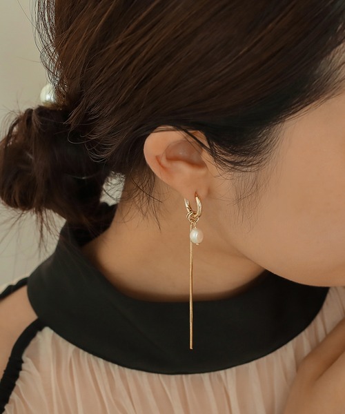 【heliopole×mncRo】2way別注ピアス heliopole×mncRo】2way別注ピアス