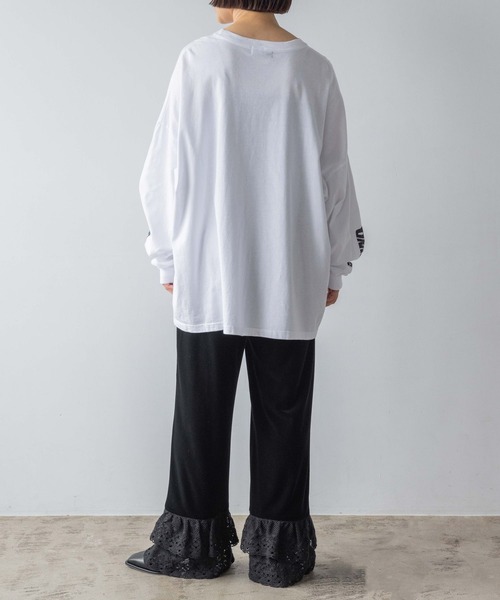 yuw（ユウ）の「ＮＩＲＶＡＮＡ　ＬＳ　Ｔｅｅ　973019（Tシャツ/カットソー・レディース・ホワイト・FREE）」の6枚目の写真