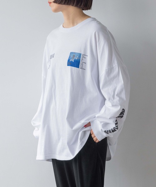 yuw（ユウ）の「ＮＩＲＶＡＮＡ　ＬＳ　Ｔｅｅ　973019（Tシャツ/カットソー・レディース・ホワイト・FREE）」の21枚目の写真
