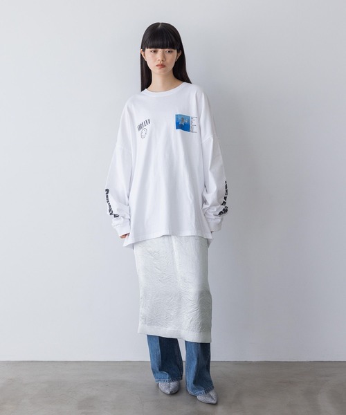 yuw（ユウ）の「ＮＩＲＶＡＮＡ　ＬＳ　Ｔｅｅ　973019（Tシャツ/カットソー・レディース・ホワイト・FREE）」の17枚目の写真