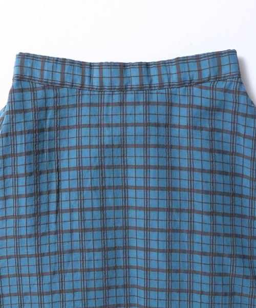 hunch(ハンチ)の「シアーサッカーチェック フレアスカート(スカート・レディース・ブルー/チャコール/アイボリー・FREE)」の12枚目の写真