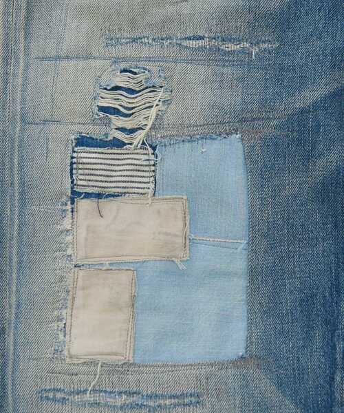 HYSTERIC GLAMOUR（ヒステリックグラマー）の「TVR加工 50’S XXデニムストレートパンツ（デニムパンツ・メンズ・ライトインディゴブルー・28inch/29inch/30inch/31inch/32inch/34inch）」の4枚目の写真