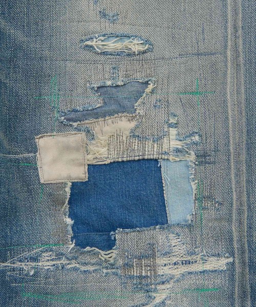 HYSTERIC GLAMOUR（ヒステリックグラマー）の「TVR加工 50’S XXデニムストレートパンツ（デニムパンツ・メンズ・ライトインディゴブルー・28inch/29inch/30inch/31inch/32inch/34inch）」の5枚目の写真