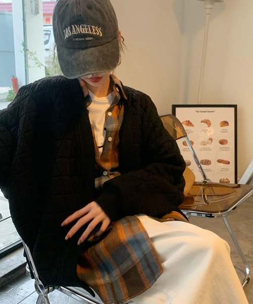 meJane（ミージェーン）の「オンブレチェックBigシャツ（シャツ/ブラウス・レディース・ブラウン系/ネイビー系・FREE）」の18枚目の写真