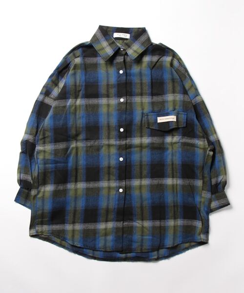 セール】オンブレチェックBigシャツ（シャツ/ブラウス）｜meJane（ミー