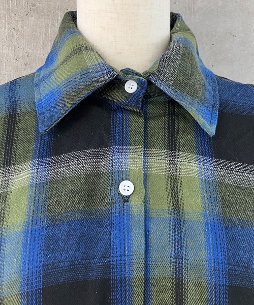 セール】オンブレチェックBigシャツ（シャツ/ブラウス）｜meJane（ミー