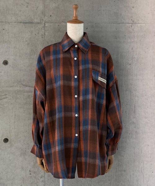 セール】オンブレチェックBigシャツ（シャツ/ブラウス）｜meJane（ミー