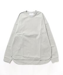ADAM ET ROPE' | ポンチ ドロップショルダー キックバック ロングスリーブTee / 高機能ストレッチ(Tシャツ/カットソー)