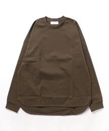 ADAM ET ROPE' | ポンチ ドロップショルダー キックバック ロングスリーブTee / 高機能ストレッチ(Tシャツ/カットソー)