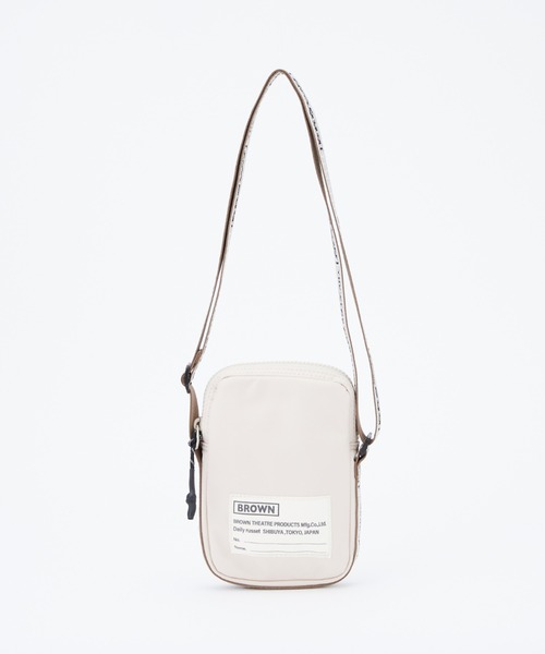 BROWN THEATRE PRODUCTS（ブラウンシアタープロダクツ）の「【BROWN THEATRE PRODUCTS別注】ナイロンスマホショルダーバッグ（ショルダーバッグ・レディース・ブラック/イエロー/ブラウン/ブルー/アイボリー・FREE）」の17枚目の写真