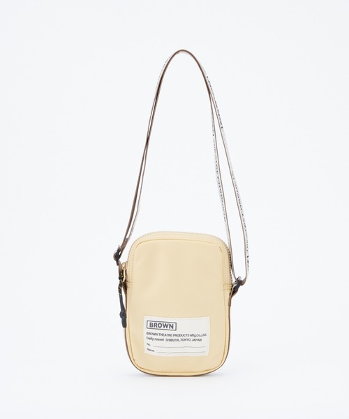 BROWN THEATRE PRODUCTS（ブラウンシアタープロダクツ）の「【BROWN THEATRE PRODUCTS別注】ナイロンスマホショルダーバッグ（ショルダーバッグ・レディース・ブラック/イエロー/ブラウン/ブルー/アイボリー・FREE）」の19枚目の写真