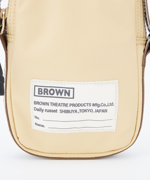 BROWN THEATRE PRODUCTS（ブラウンシアタープロダクツ）の「【BROWN THEATRE PRODUCTS別注】ナイロンスマホショルダーバッグ（ショルダーバッグ・レディース・ブラック/イエロー/ブラウン/ブルー/アイボリー・FREE）」の22枚目の写真