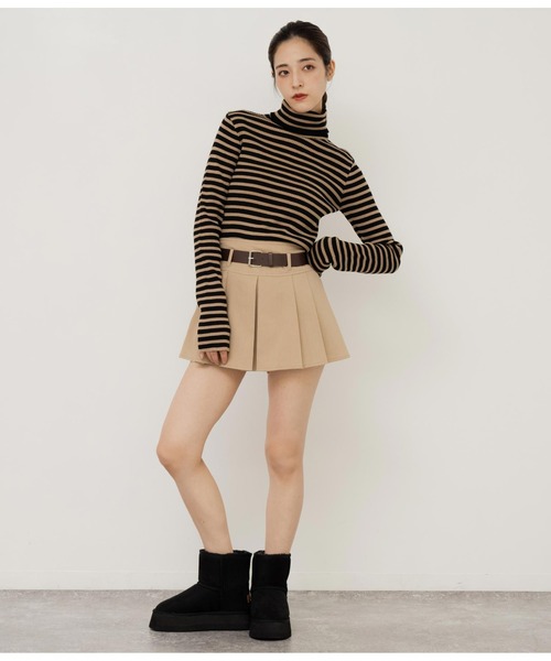 ANAP（アナップ）の「厚底ムートンブーツ（ブーツ・レディース・ブラック/グリーン/ベージュ・S/L/M）」の9枚目の写真