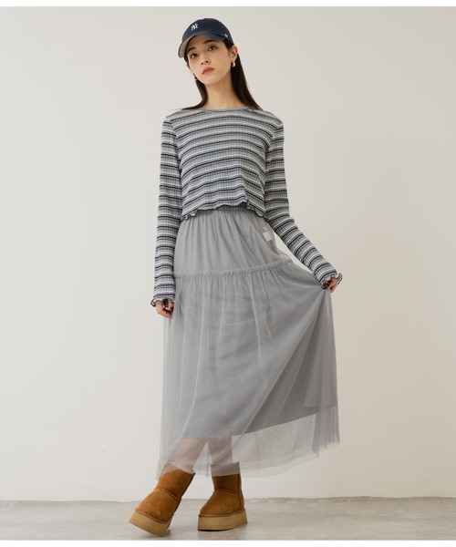 ANAP（アナップ）の「厚底ムートンブーツ（ブーツ・レディース・ブラック/グリーン/ベージュ・S/L/M）」の21枚目の写真