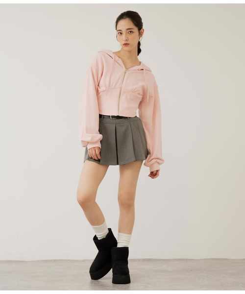 ANAP（アナップ）の「厚底ムートンブーツ（ブーツ・レディース・ブラック/グリーン/ベージュ・S/L/M）」の12枚目の写真