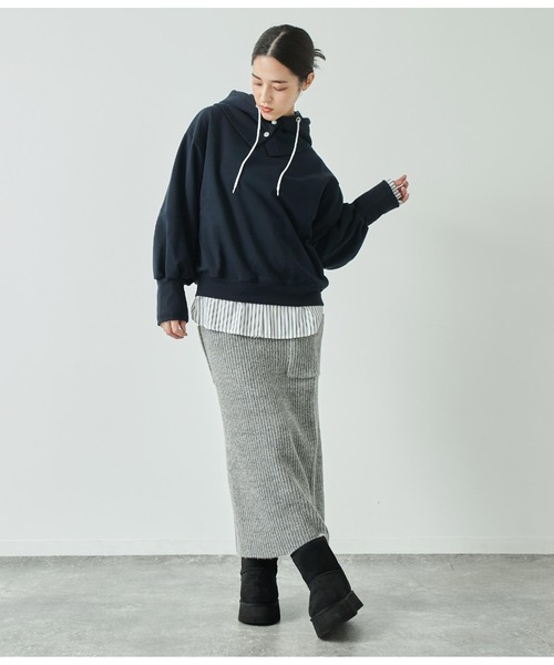 ANAP（アナップ）の「厚底ムートンブーツ（ブーツ・レディース・ブラック/グリーン/ベージュ・S/L/M）」の16枚目の写真