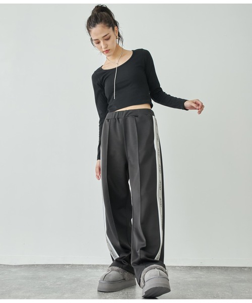 ANAP（アナップ）の「anapロゴテープジャージパンツ（その他パンツ・レディース・ブラック/ブルー/グレー・M/L）」の14枚目の写真