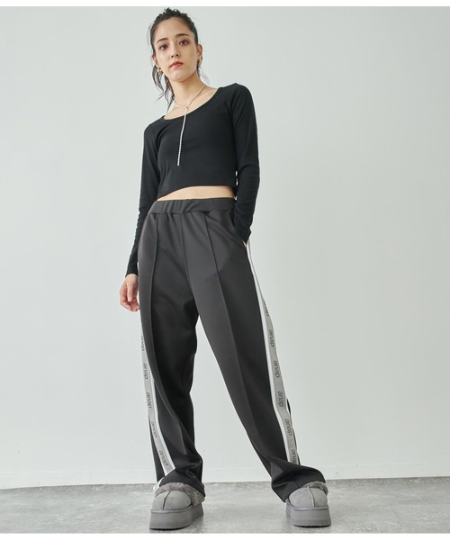 ANAP（アナップ）の「anapロゴテープジャージパンツ（その他パンツ・レディース・ブラック/ブルー/グレー・M/L）」の18枚目の写真