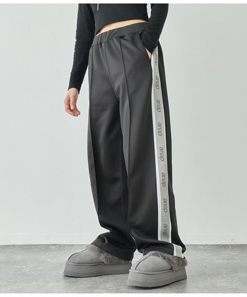 ANAP（アナップ）の「anapロゴテープジャージパンツ（その他パンツ・レディース・ブラック/ブルー/グレー・M/L）」の5枚目の写真