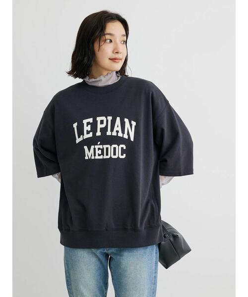 Green　Parks（グリーンパークス）の「ミニ裏毛ロゴトレTee（Tシャツ/カットソー・レディース・オフホワイト/イエロー/ダークグレー/サックスブルー・FREE）」の8枚目の写真