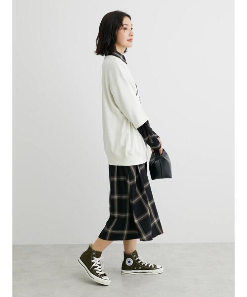 Green　Parks（グリーンパークス）の「ミニ裏毛ロゴトレTee（Tシャツ/カットソー・レディース・オフホワイト/イエロー/ダークグレー/サックスブルー・FREE）」の15枚目の写真