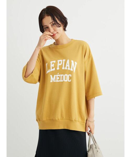 Green　Parks（グリーンパークス）の「ミニ裏毛ロゴトレTee（Tシャツ/カットソー・レディース・オフホワイト/イエロー/ダークグレー/サックスブルー・FREE）」の22枚目の写真