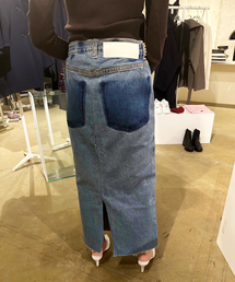 EDIT. FOR LULU | 《追加》ビジュー デニムスカート(デニムスカート)