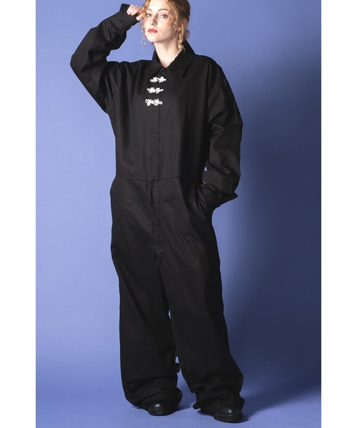 ankoROCK(アンコロック)の「チャイナボタンツナギ(つなぎ/オールインワン・レディース・A・ONE SIZE)」の4枚目の写真
