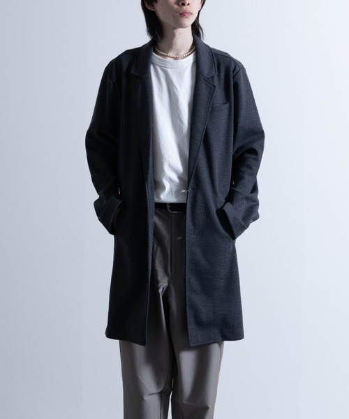 NYLAUS（ナイラス）の「ポンチ チェスターコート（チェスターコート・メンズ・ブラック/杢グレー/チャコール・LL/L/M）」の3枚目の写真