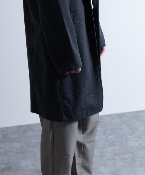 NYLAUS（ナイラス）の「ポンチ チェスターコート（チェスターコート・メンズ・ブラック/杢グレー/チャコール・LL/L/M）」の13枚目の写真