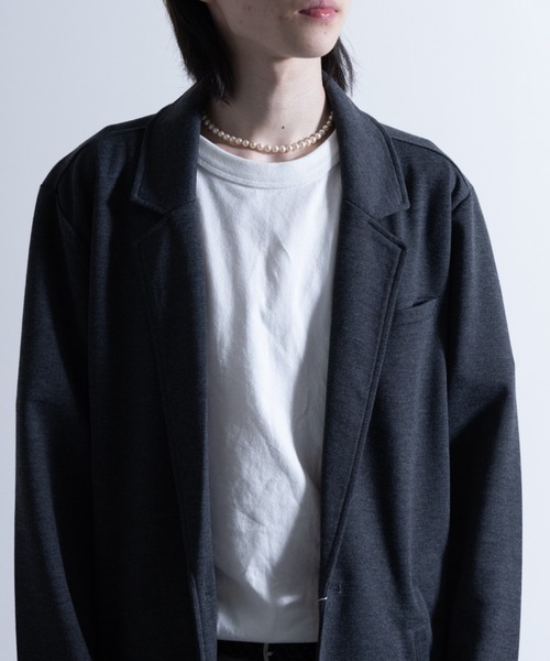 NYLAUS（ナイラス）の「ポンチ チェスターコート（チェスターコート・メンズ・ブラック/杢グレー/チャコール・LL/L/M）」の6枚目の写真