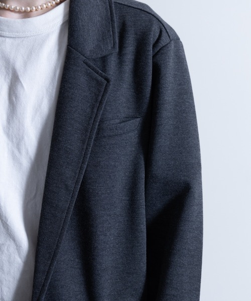 NYLAUS（ナイラス）の「ポンチ チェスターコート（チェスターコート・メンズ・ブラック/杢グレー/チャコール・LL/L/M）」の7枚目の写真