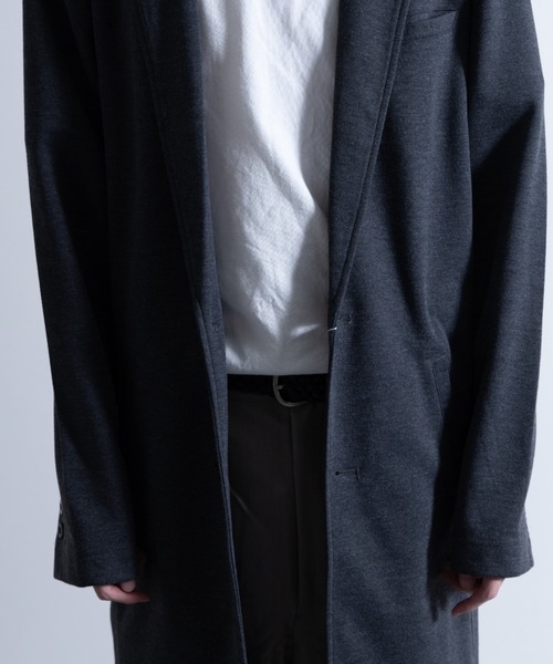 NYLAUS（ナイラス）の「ポンチ チェスターコート（チェスターコート・メンズ・ブラック/杢グレー/チャコール・LL/L/M）」の8枚目の写真