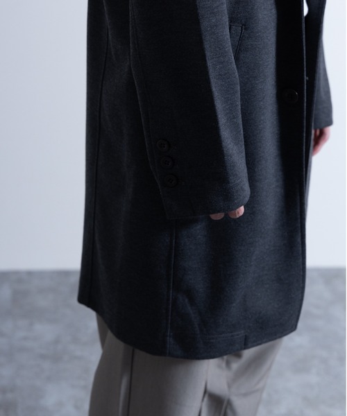 NYLAUS（ナイラス）の「ポンチ チェスターコート（チェスターコート・メンズ・ブラック/杢グレー/チャコール・LL/L/M）」の12枚目の写真