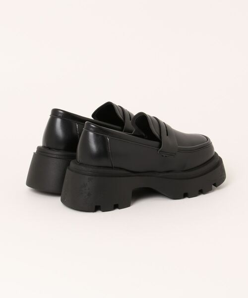 clear（クリア）の「合皮厚底ローファー≪2024AW≫（ローファー・レディース・ブラック・L/M）」の2枚目の写真