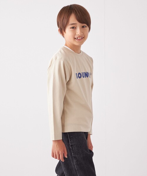 ARCH & LINE(アーチアンドライン)の「ARCH&LINE: SOUNDS プリント ロンT<KIDS>(Tシャツ/カットソー・キッズ・ブルー/ナチュラル/バイオレット・M(125-135)/L(140-150)/S(110-120))」の22枚目の写真