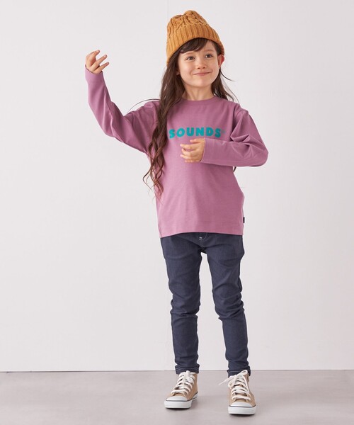 ARCH & LINE(アーチアンドライン)の「ARCH&LINE: SOUNDS プリント ロンT<KIDS>(Tシャツ/カットソー・キッズ・ブルー/ナチュラル/バイオレット・M(125-135)/L(140-150)/S(110-120))」の18枚目の写真