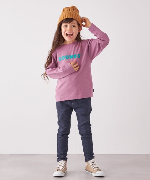 ARCH & LINE(アーチアンドライン)の「ARCH&LINE: SOUNDS プリント ロンT<KIDS>(Tシャツ/カットソー・キッズ・ブルー/ナチュラル/バイオレット・M(125-135)/L(140-150)/S(110-120))」の16枚目の写真