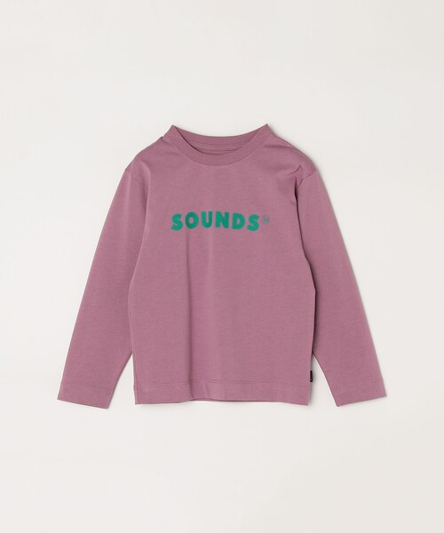 ARCH & LINE(アーチアンドライン)の「ARCH&LINE: SOUNDS プリント ロンT<KIDS>(Tシャツ/カットソー・キッズ・ブルー/ナチュラル/バイオレット・M(125-135)/L(140-150)/S(110-120))」の6枚目の写真
