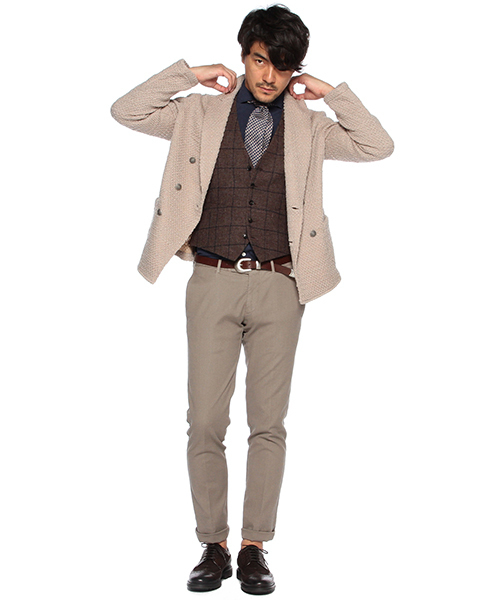BEAMS F（ビームスエフ）の「LARDINI / ウィンドーペーン ジレ（ベスト 