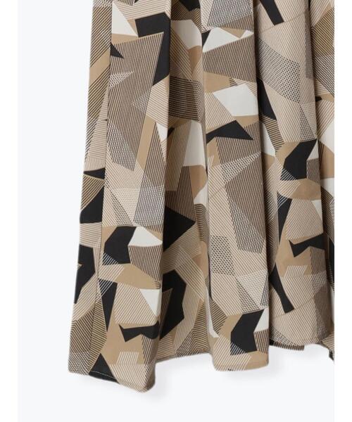 Te chichi（テチチ）の「ジオメトリックラインプリントワンピース（ワンピース・レディース・ネイビー/ベージュ・F）」の12枚目の写真