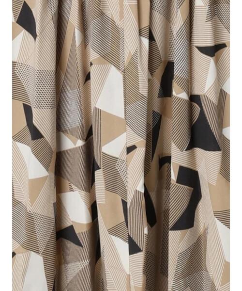 Te chichi（テチチ）の「ジオメトリックラインプリントワンピース（ワンピース・レディース・ネイビー/ベージュ・F）」の10枚目の写真