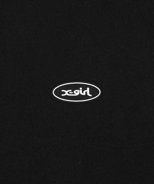 X-girl（エックスガール）の「OVAL LOGO BIG SWEAT TOP（スウェット・レディース・ブラック/オリーブ/アッシュ・S/M）」の7枚目の写真