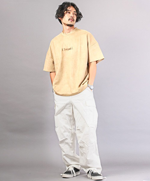 LUXSTYLE(ラグスタイル)の「ワイドカーゴパンツ(カーゴパンツ・メンズ・ブラック/ホワイト/カーキ・XL/M/L)」の8枚目の写真