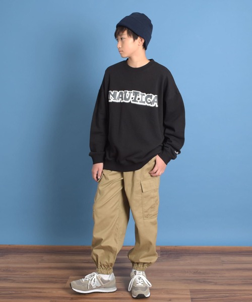 NAUTICA（ノーティカ）の「【NAUTICA】フロントグラフィティロゴトレーナー（その他トップス・キッズ・ブルー/グレー/ブラック・M/L/LL）」の6枚目の写真