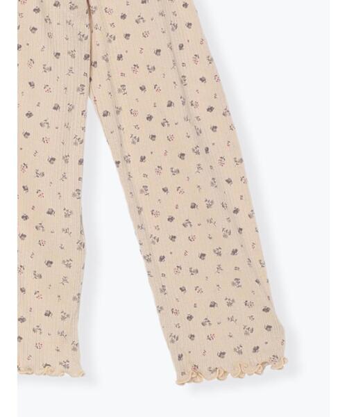 Samansa Mos2（サマンサ モスモス）の「シアーリブ花柄カットソー（Tシャツ/カットソー・レディース・イエロー/ベージュ/オレンジ・F）」の10枚目の写真